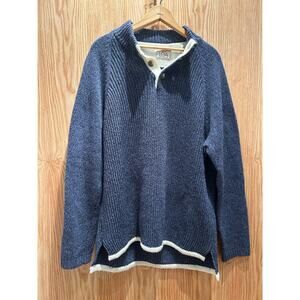 LOA Love Of Adventure RailRiders Pullover Sweater Blue Men's Large